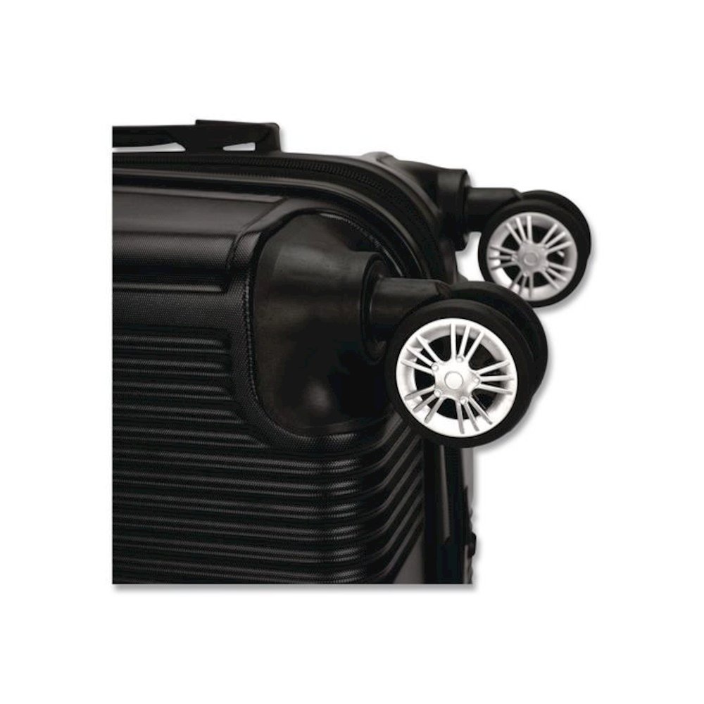 TESORO Hardside Carry-On Spinner Suitcase, 13.7 x 7.6 x 22.8, Black. Picture 5
