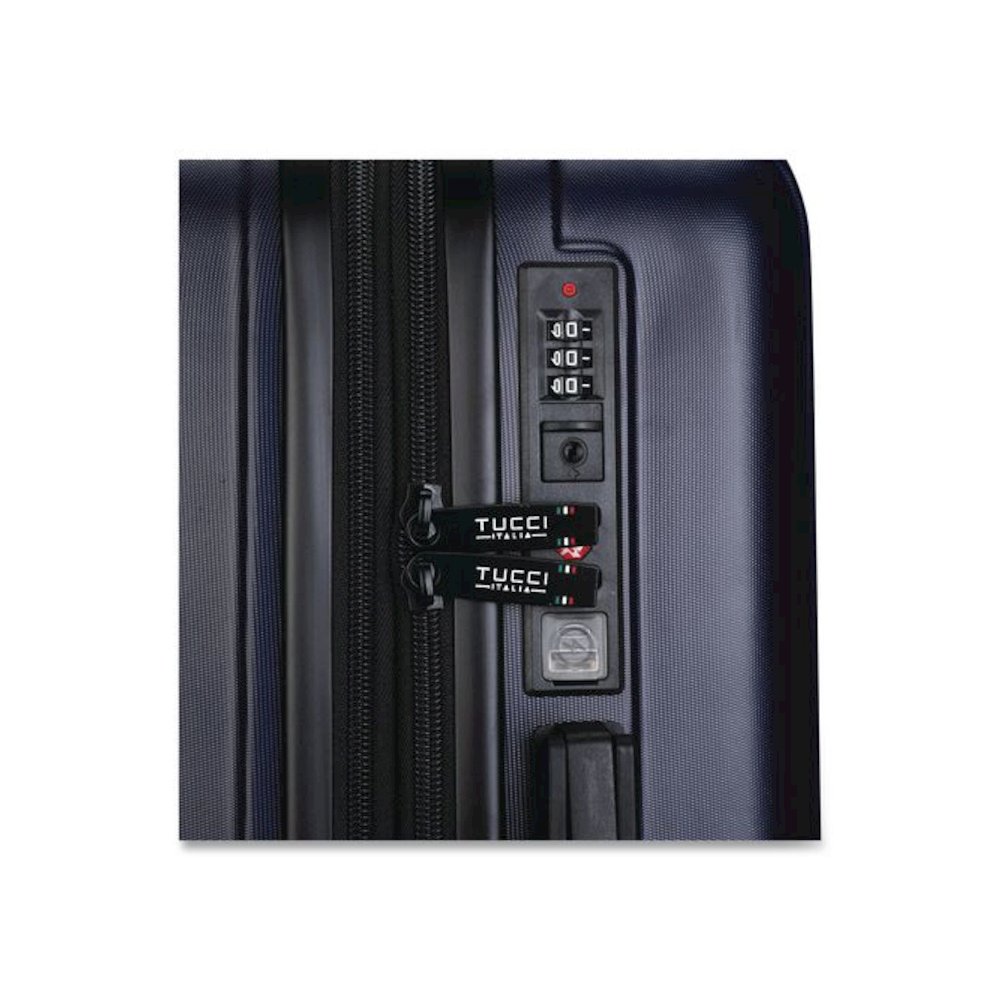 TESORO Hardside Carry-On Spinner Suitcase, 13.7 x 7.6 x 22.8, Blue. Picture 7