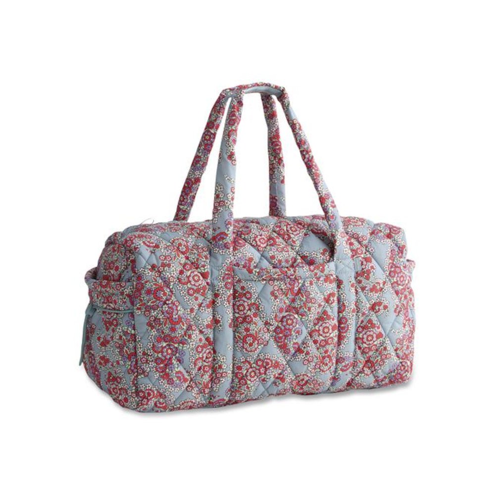 Large Original Nylon Carry-On Duffel, 22 x 11.5 x 11.5, Paisley Bouquet. Picture 2