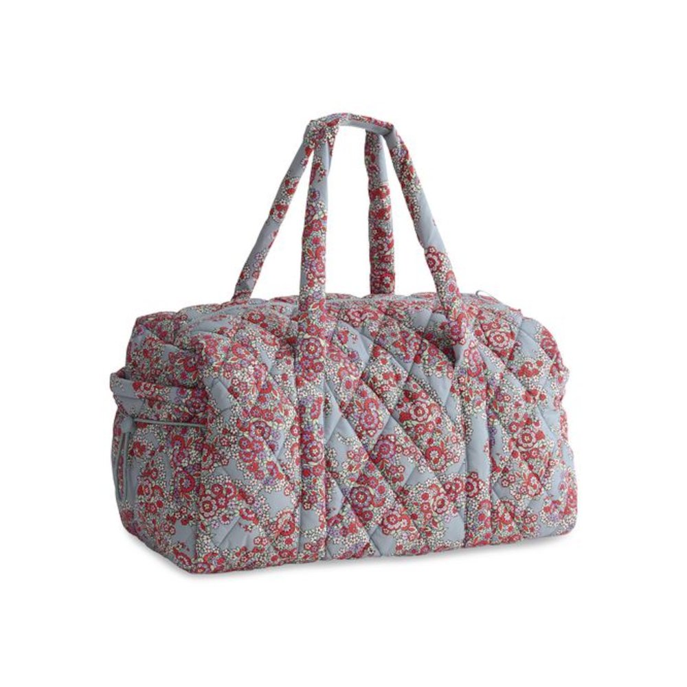 Large Original Nylon Carry-On Duffel, 22 x 11.5 x 11.5, Paisley Bouquet. Picture 3