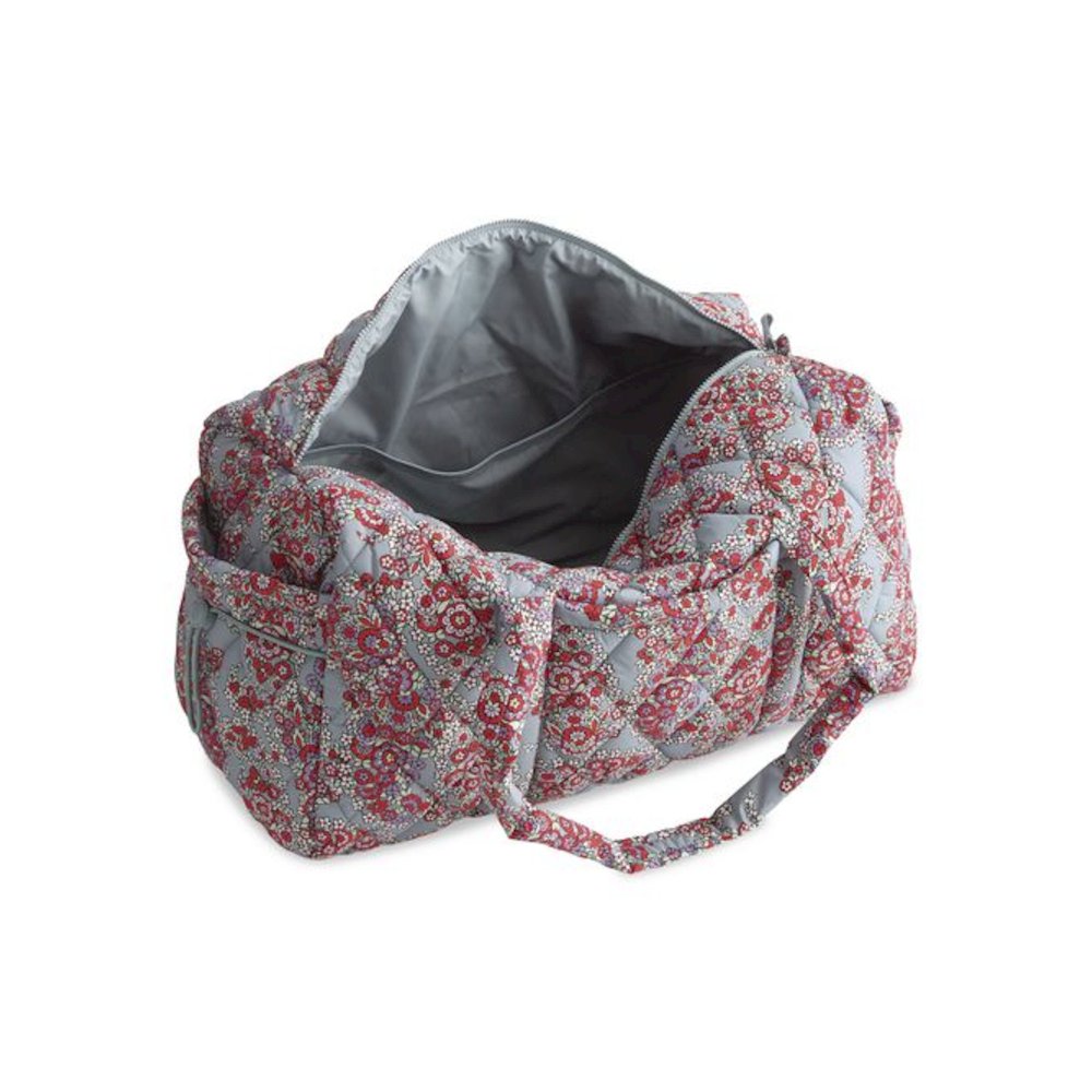 Large Original Nylon Carry-On Duffel, 22 x 11.5 x 11.5, Paisley Bouquet. Picture 4