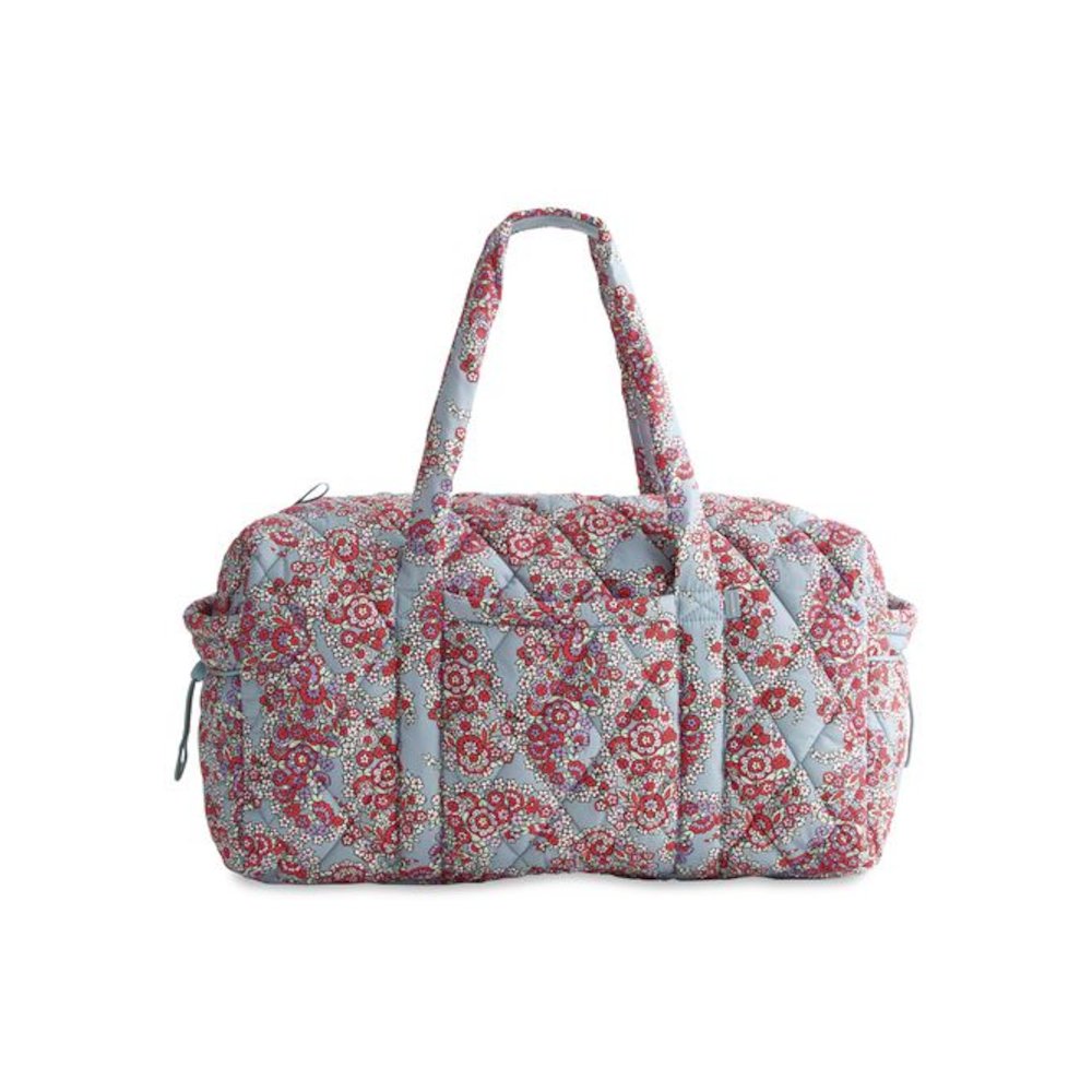 Large Original Nylon Carry-On Duffel, 22 x 11.5 x 11.5, Paisley Bouquet. Picture 1
