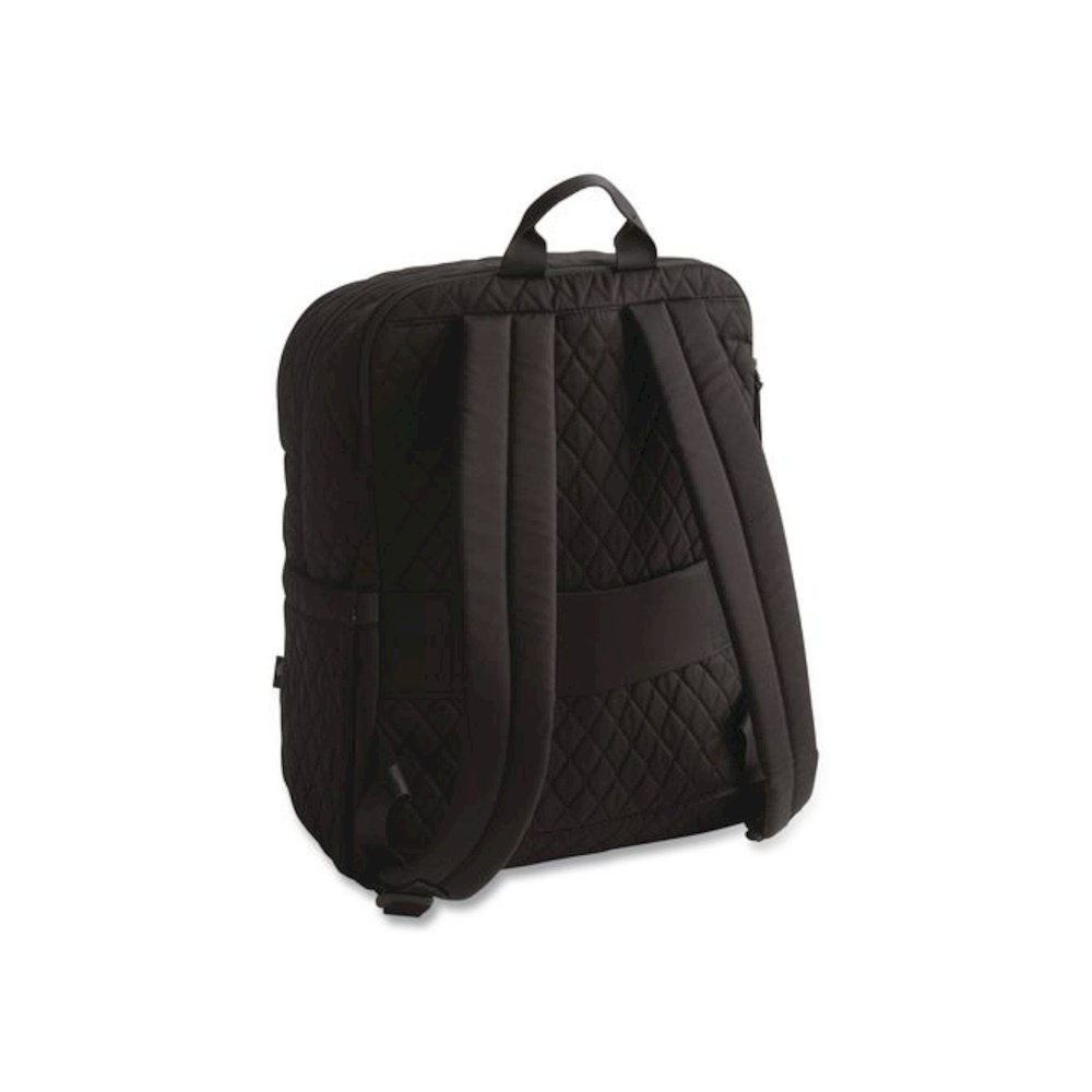 Bancroft Large Premium Cotton Laptop Backpack, Fits Devices Up to 15", 12" x 9" x 16.5", Moonless Night. Picture 3