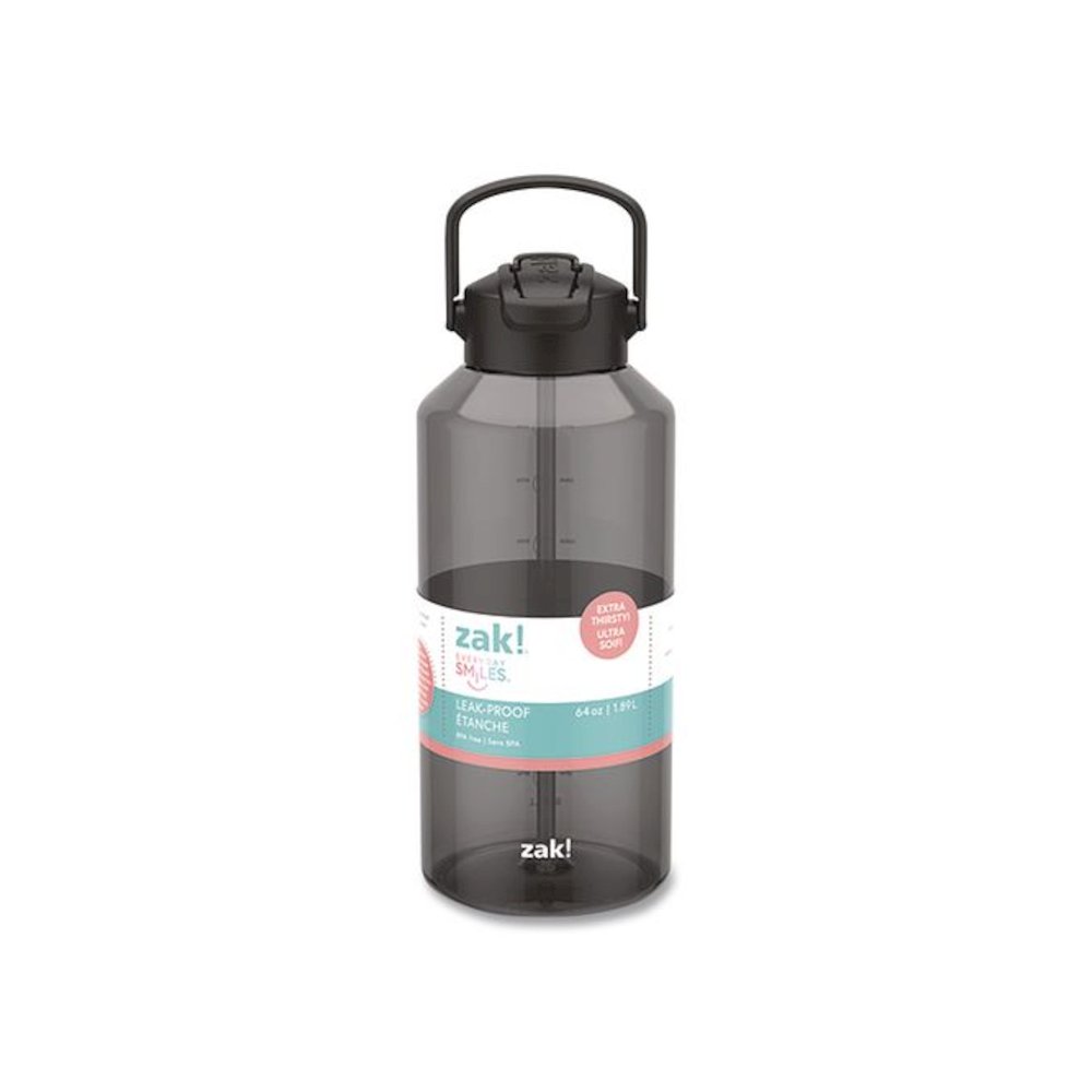 Liberty Plastic Water Bottle, 64 oz, Ebony. Picture 3