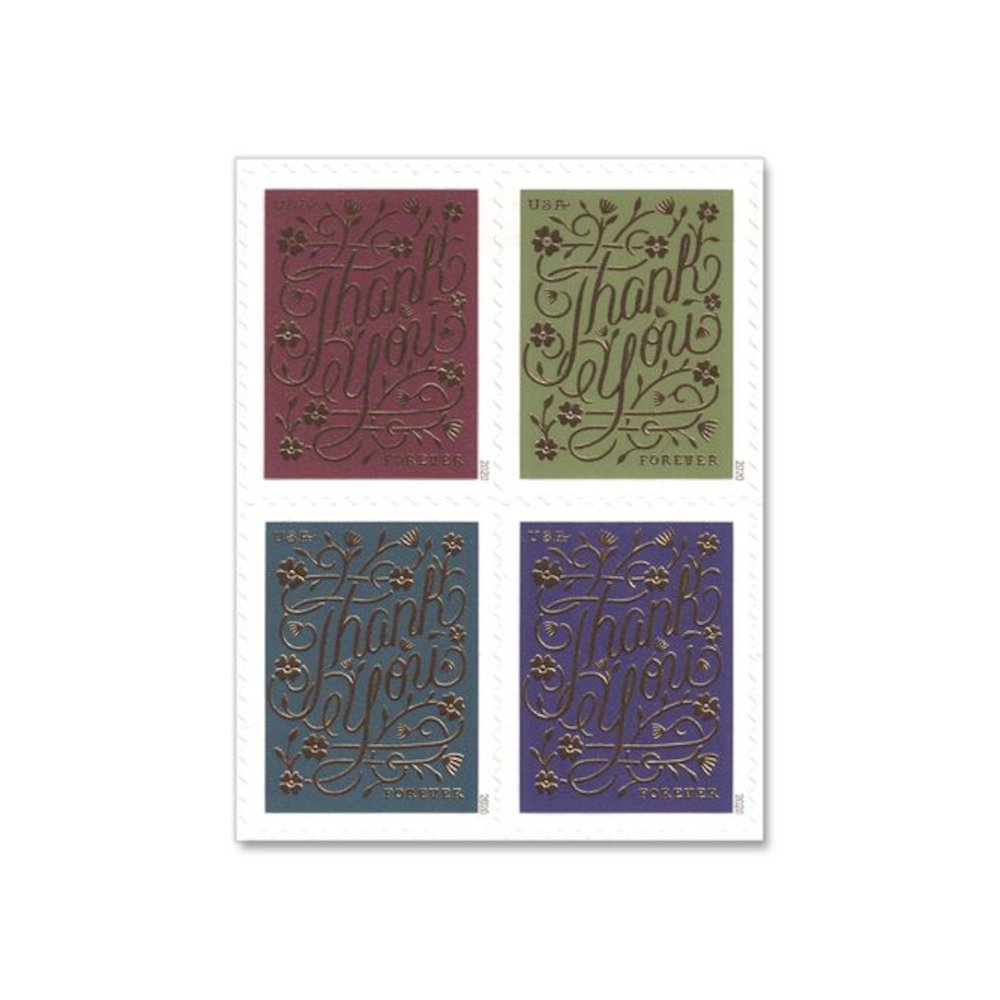 1 oz First-Class Forever Stamps, Thank You, 100/Pack. Picture 6