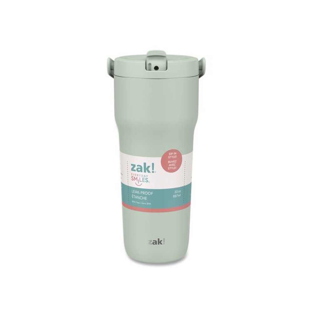 Sutton Stainless Steel Double Wall Insulated Tumbler, 30 oz, Icicle. Picture 2