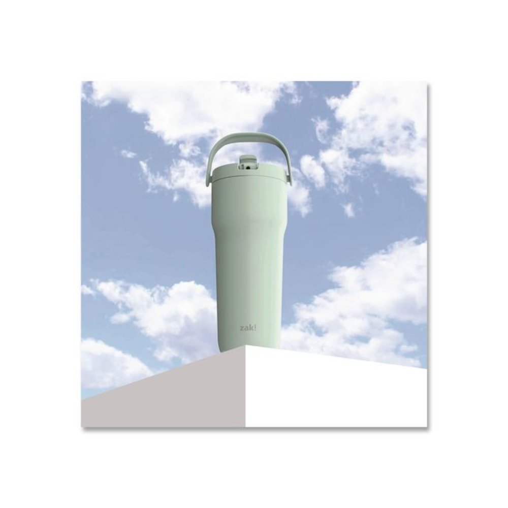 Sutton Stainless Steel Double Wall Insulated Tumbler, 30 oz, Icicle. Picture 3