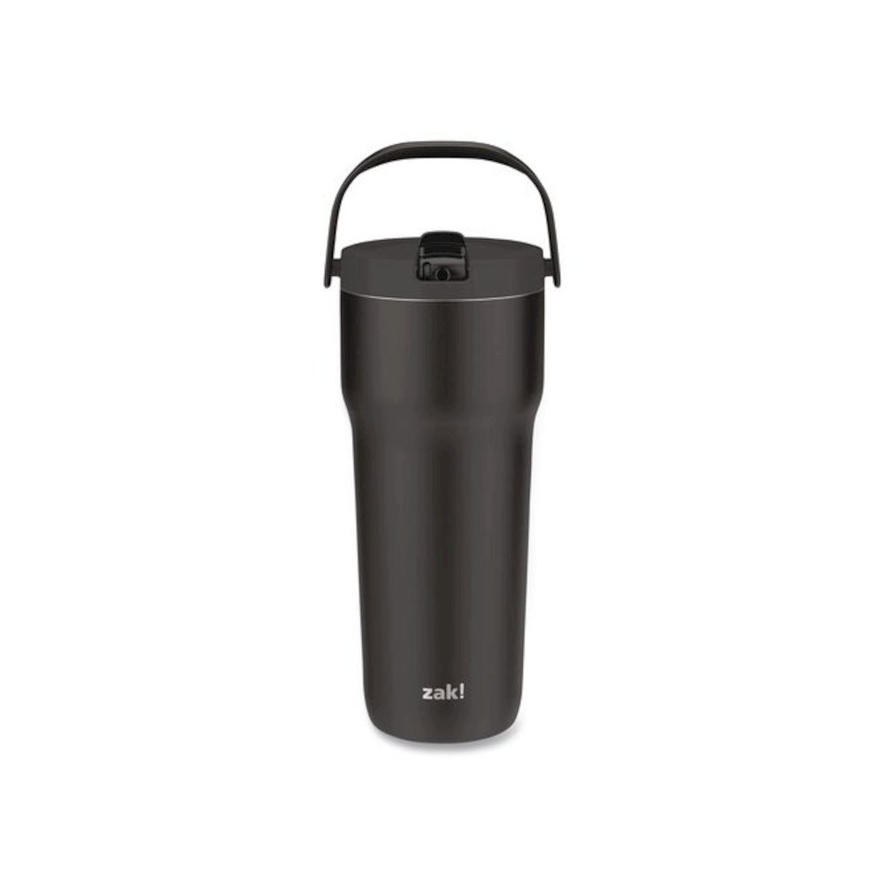 Sutton Stainless Steel Double Wall Insulated Tumbler, 30 oz, Ebony. Picture 2