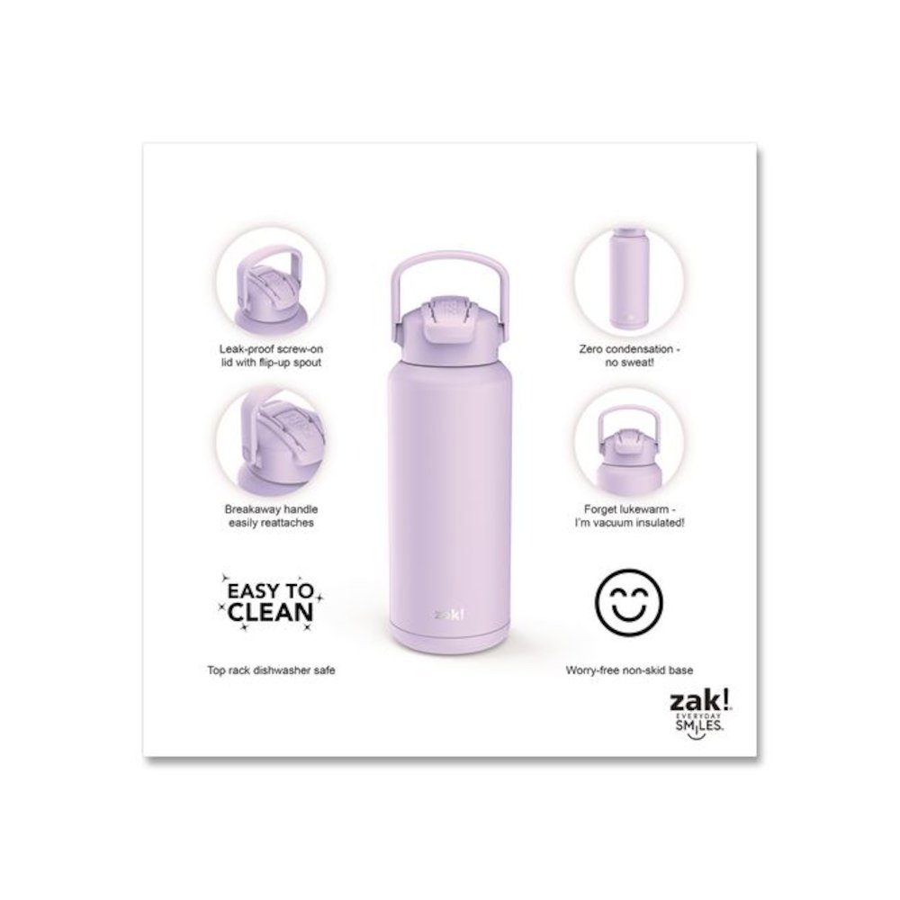 Liberty Stainless Steel Double Wall Insulated Tumbler, 32 oz, Lavender. Picture 4