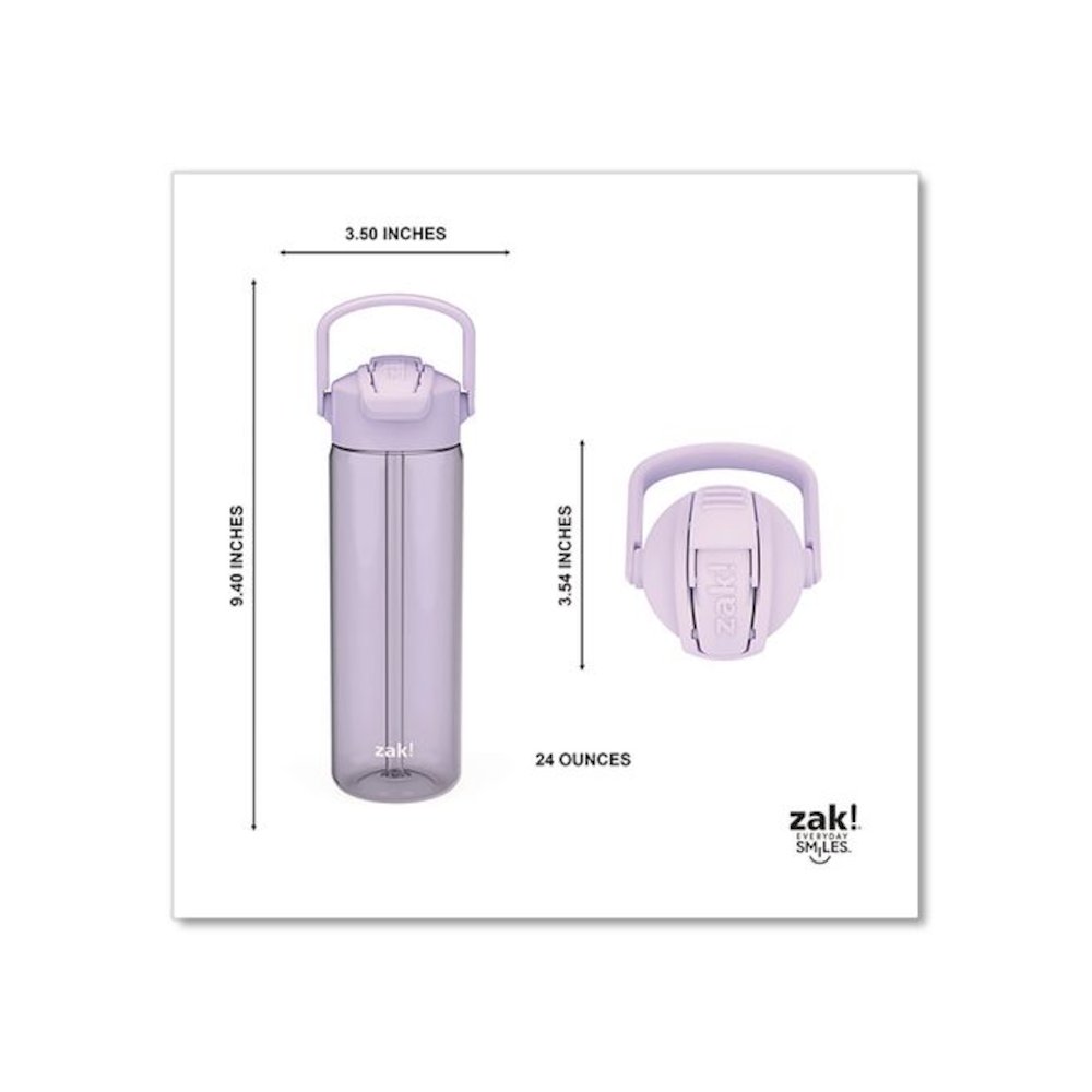 Liberty Plastic Water Bottle, 24 oz, Lavender. Picture 7