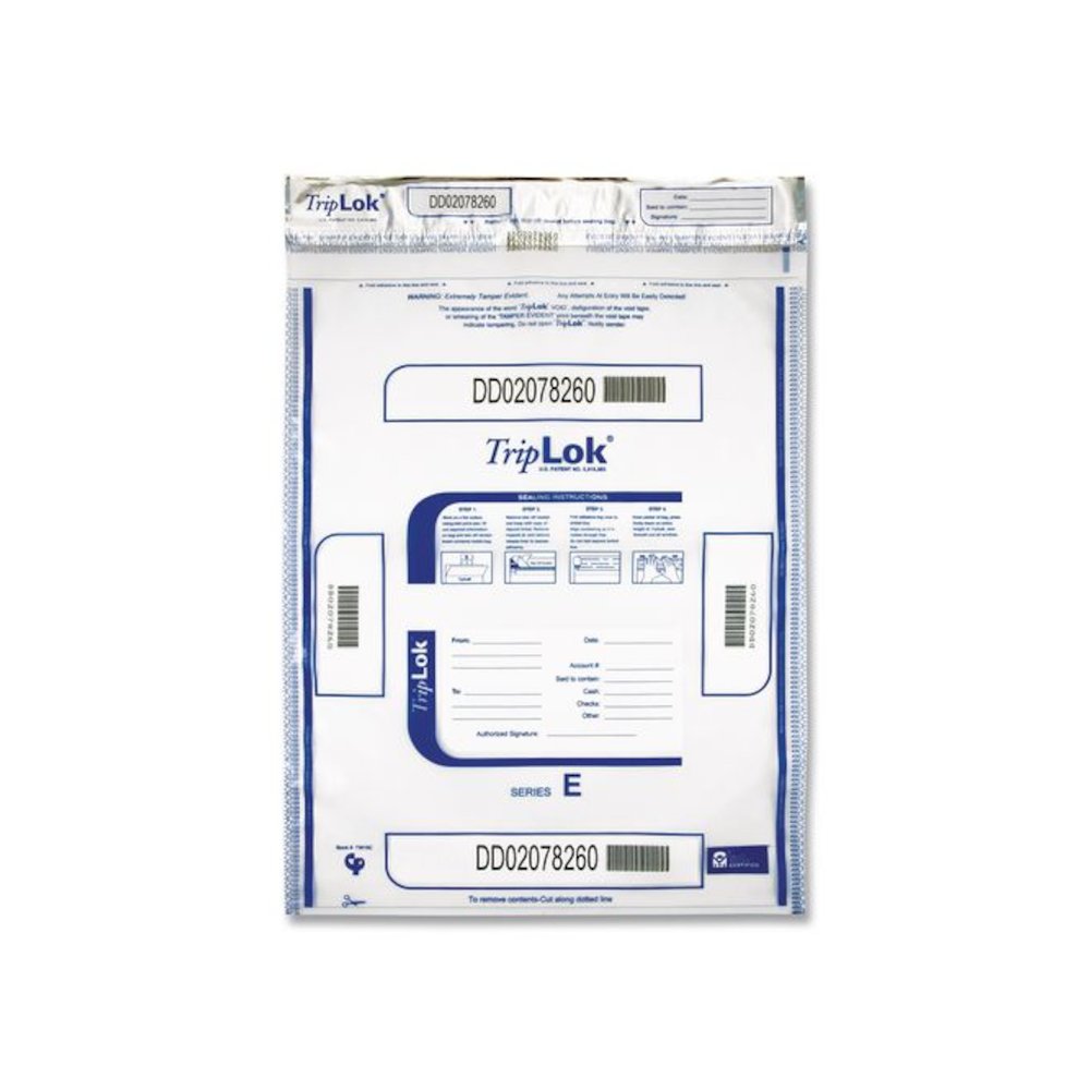 Deposit Bag, Plastic, 15" x 20", Clear, 50/Pack. Picture 4