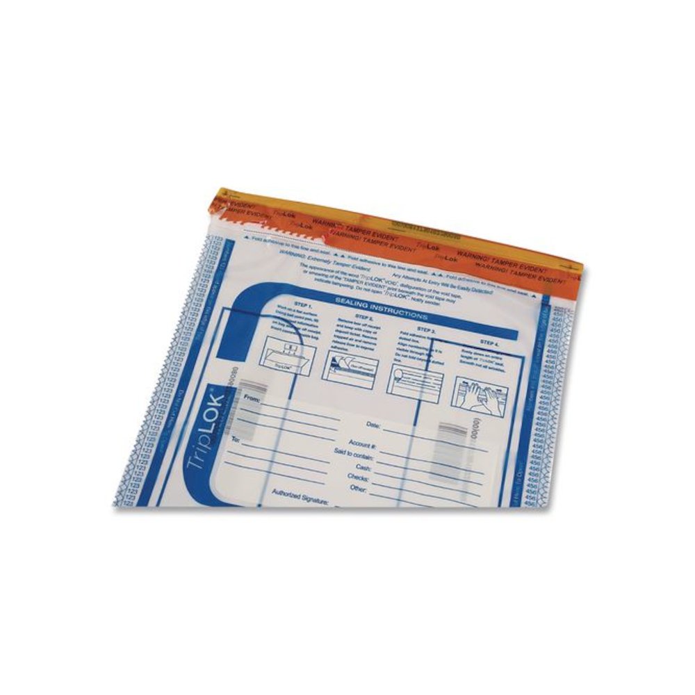 Deposit Bag, Plastic, 19" x 23", Clear, 50/Pack. Picture 8