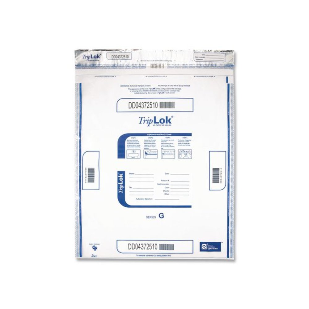 Deposit Bag, Plastic, 19" x 23", Clear, 50/Pack. Picture 1
