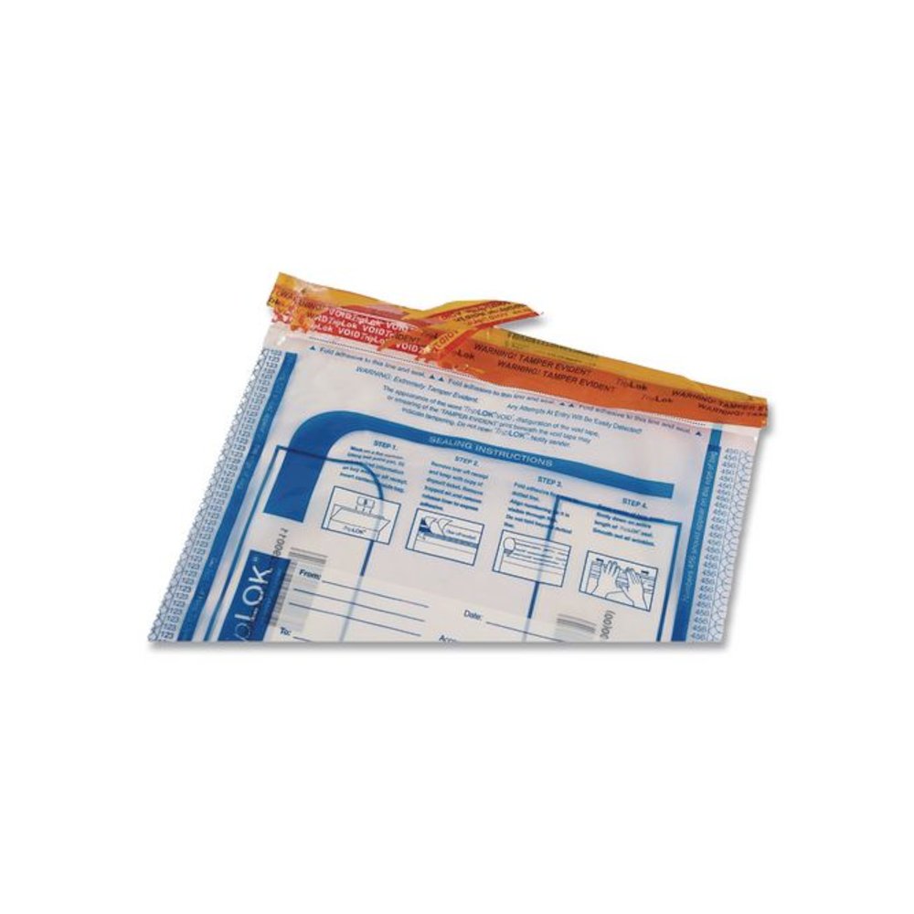 Deposit Bag, Plastic, 15" x 20", Clear, 50/Pack. Picture 5