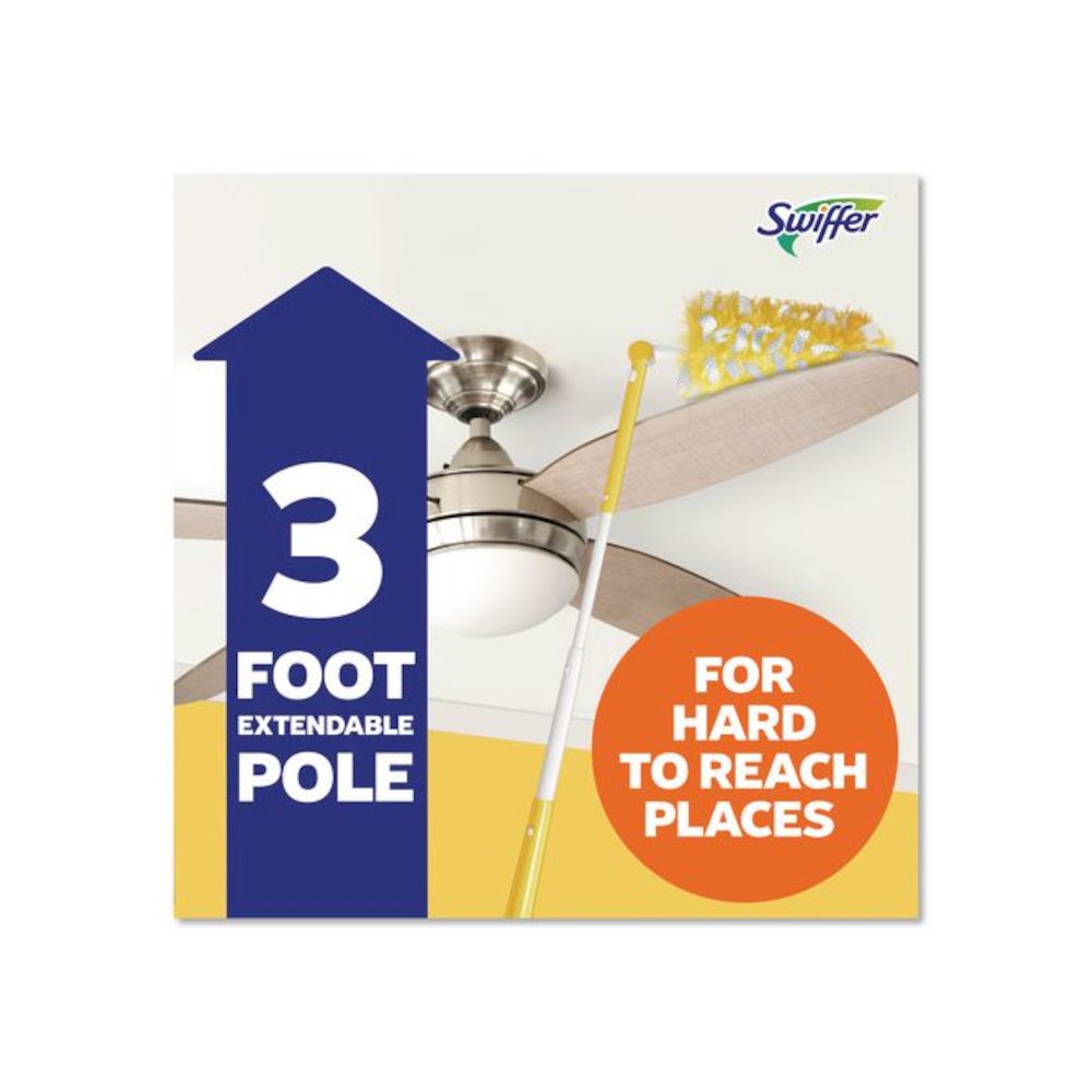 360 Heavy Duty Extendable Starter Dusting Kit, 3 Refills and One 6" to 3 ft Pole, 4 Kits/Carton. Picture 8