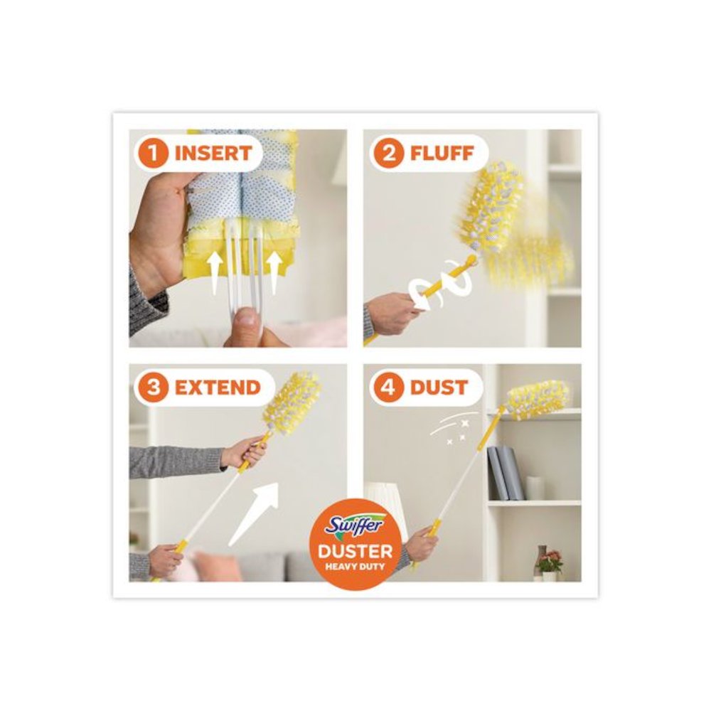 360 Heavy Duty Extendable Starter Dusting Kit, 3 Refills and One 6" to 3 ft Pole, 4 Kits/Carton. Picture 10