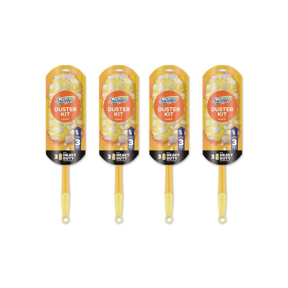 360 Heavy Duty Extendable Starter Dusting Kit, 3 Refills and One 6" to 3 ft Pole, 4 Kits/Carton. Picture 1