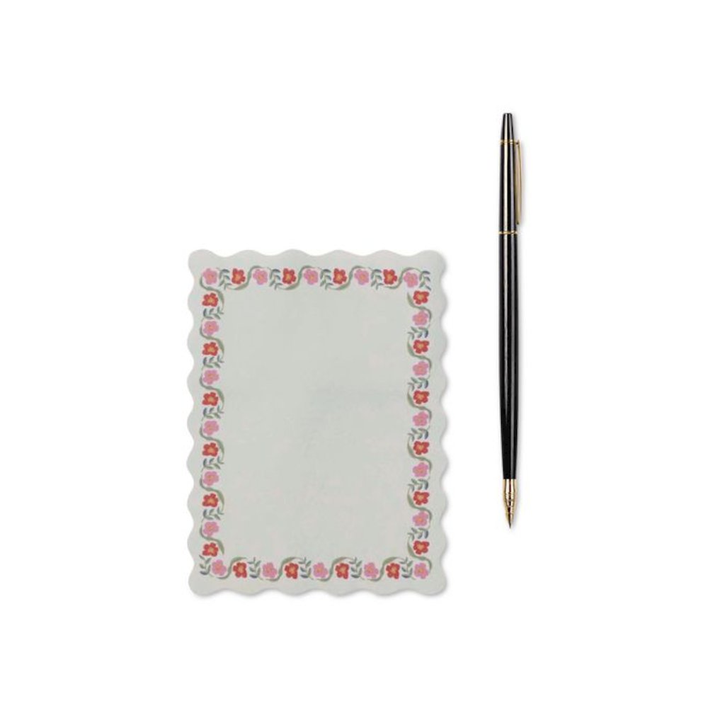 Delphine Floral Self-Stick Notes , 3.3" x 4.1", White/Multicolor, 50 Sheets/Pad. Picture 4