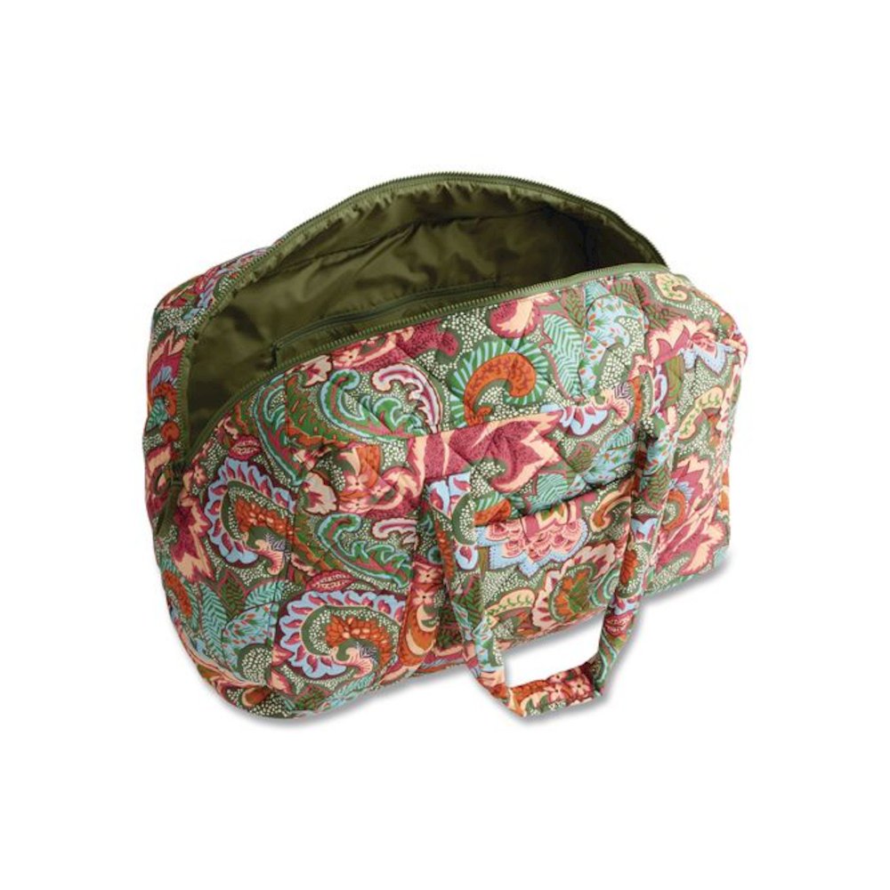 Large Miramar Carry-On Weekender, Fits Devices Up to 13", 19.5 x 8.5 x 12.5, Leaf Me Not Paisley. Picture 2