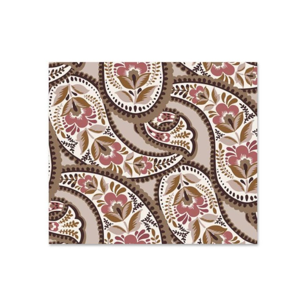 Insulated Lunch Bag, 7.25 x 4.25 x 9, Blooming Paisley. Picture 4