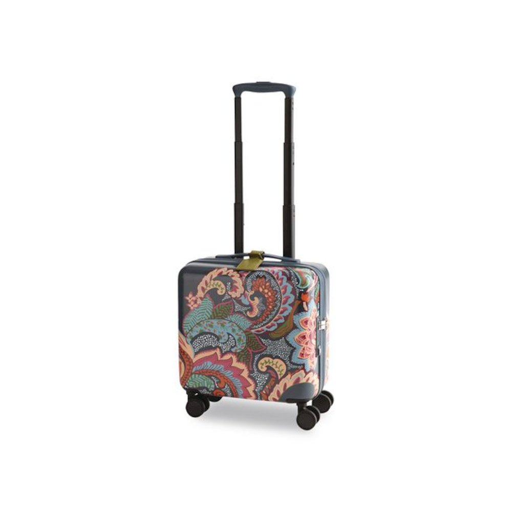 16" Mini Adair Spinner, 14 x 8 x 16, Leaf Me Not Paisley. Picture 1