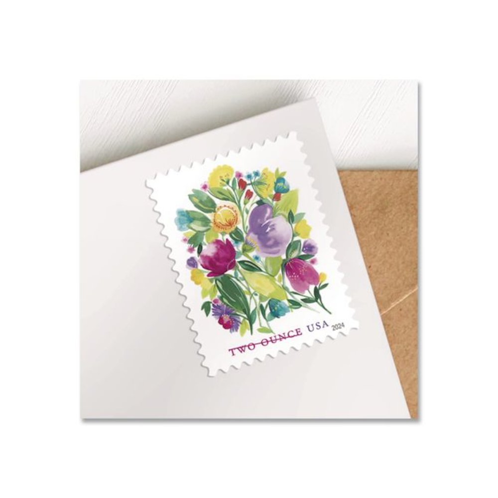 2 oz First-Class Forever Stamps, Wedding Blooms, 100/Pack. Picture 3
