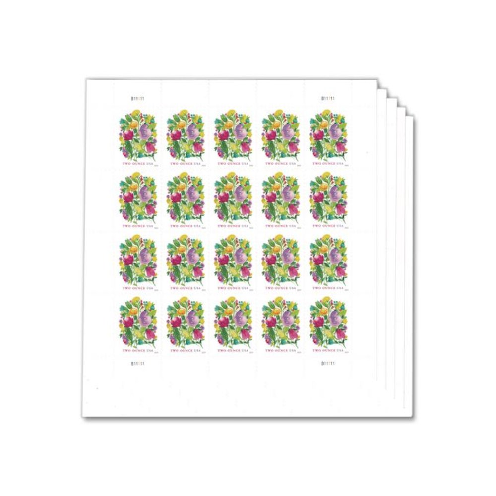 2 oz First-Class Forever Stamps, Wedding Blooms, 100/Pack. Picture 1