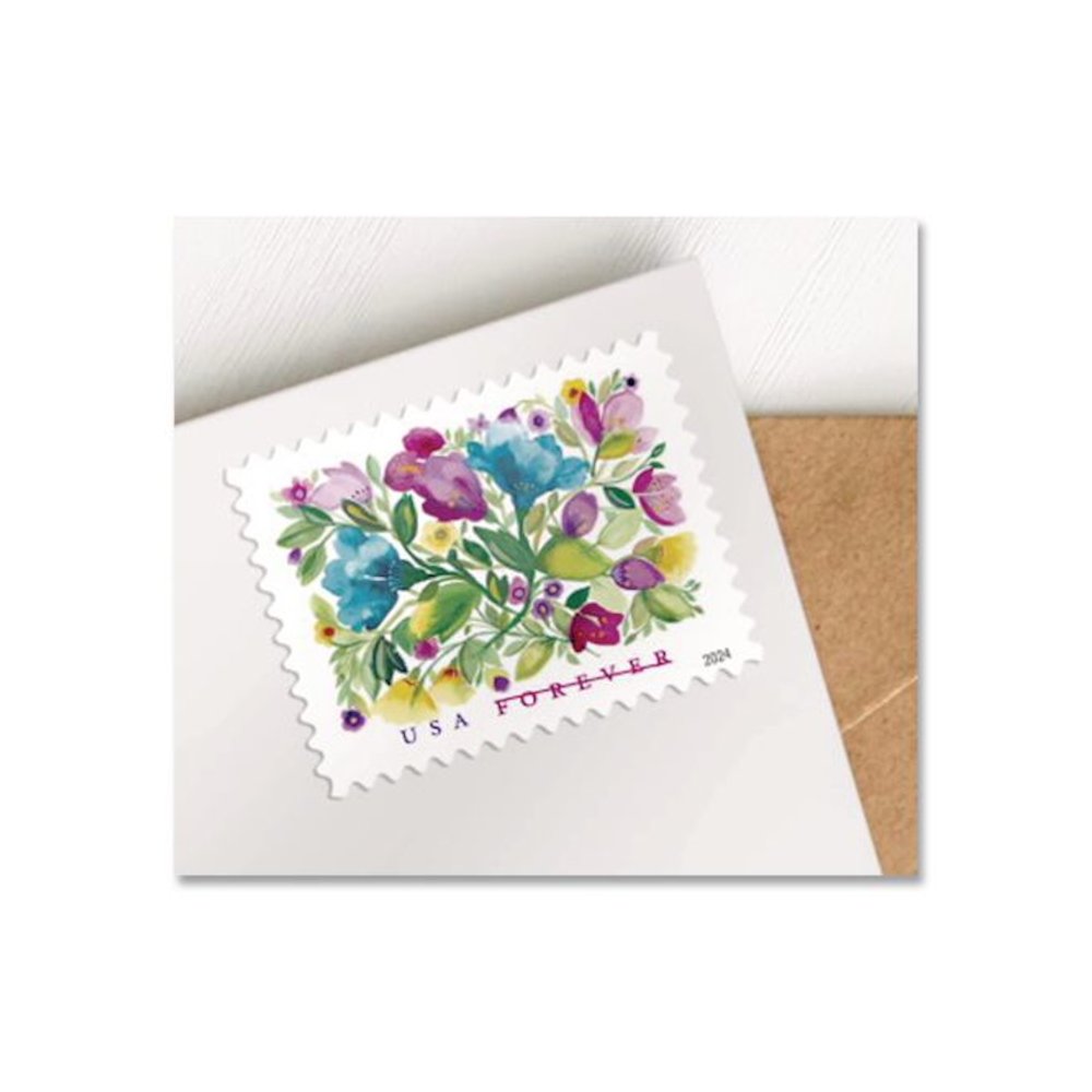 1 oz First-Class Forever Stamps, Celebration Blooms, 20 Stamps. Picture 3
