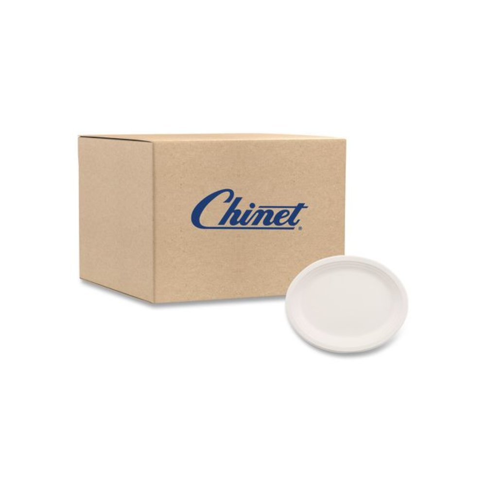 Classic Paper Dinnerware, Platter, 9.75 x 12.5, White, 500/Carton. Picture 1