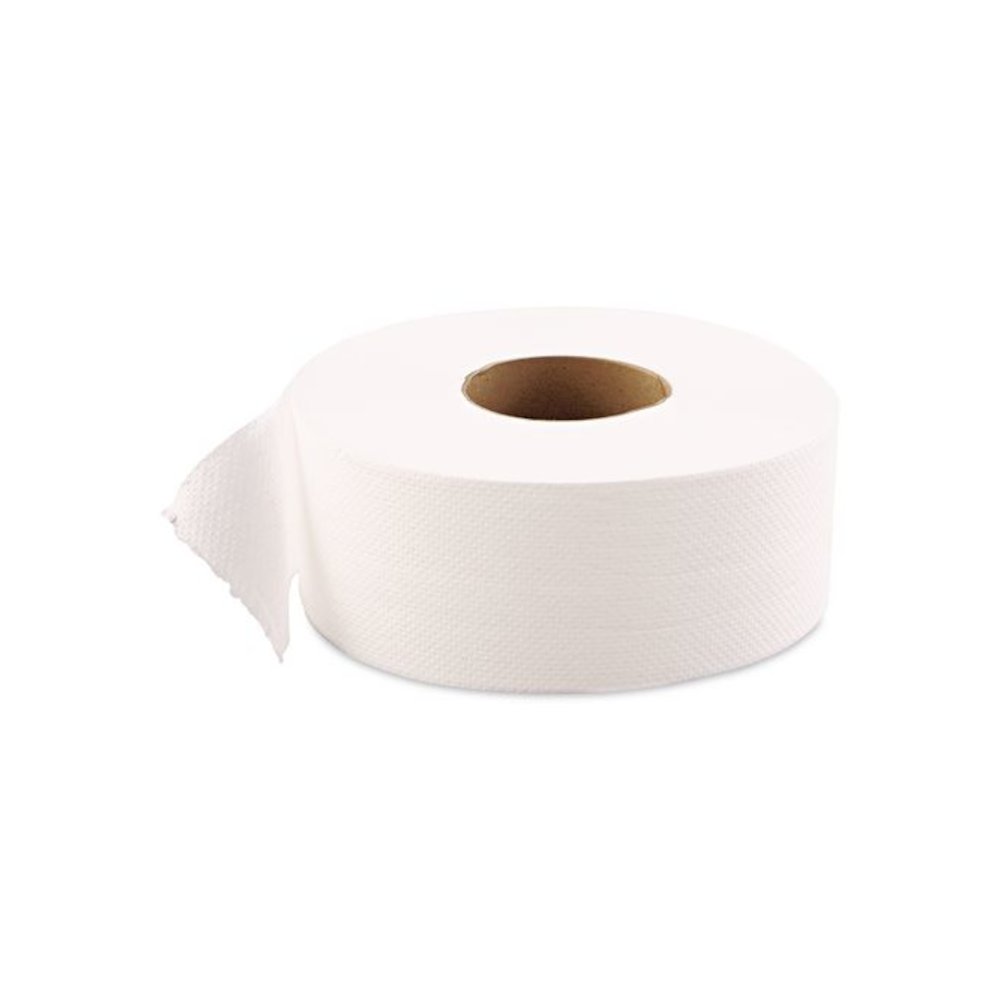 JRT Jumbo-Junior Bath Tissue, 2-Ply, 3.1" x 1,000 ft, White, 12 Rolls/Carton. Picture 2
