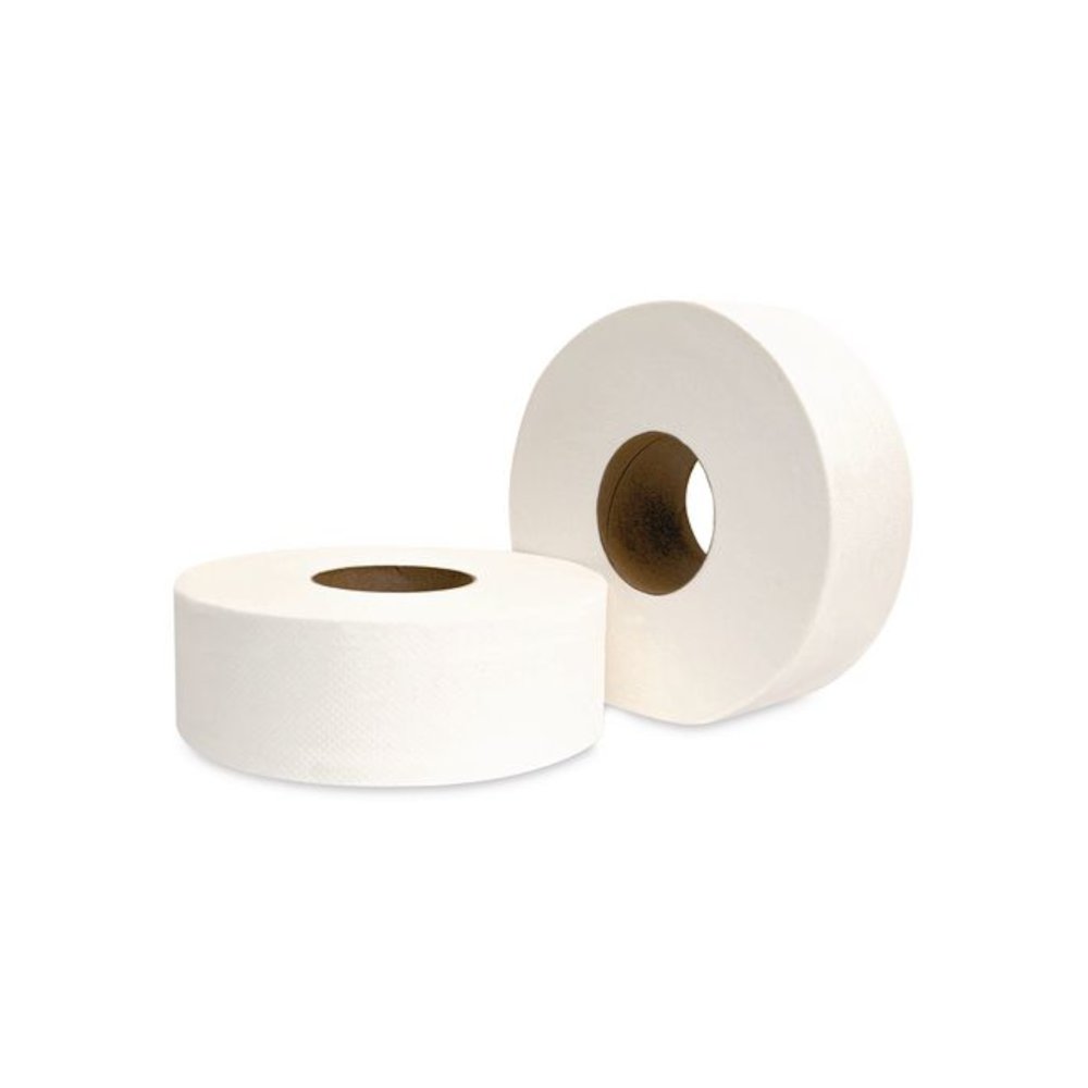 JRT Jumbo-Junior Bath Tissue, 2-Ply, 3.1" x 1,000 ft, White, 12 Rolls/Carton. Picture 4