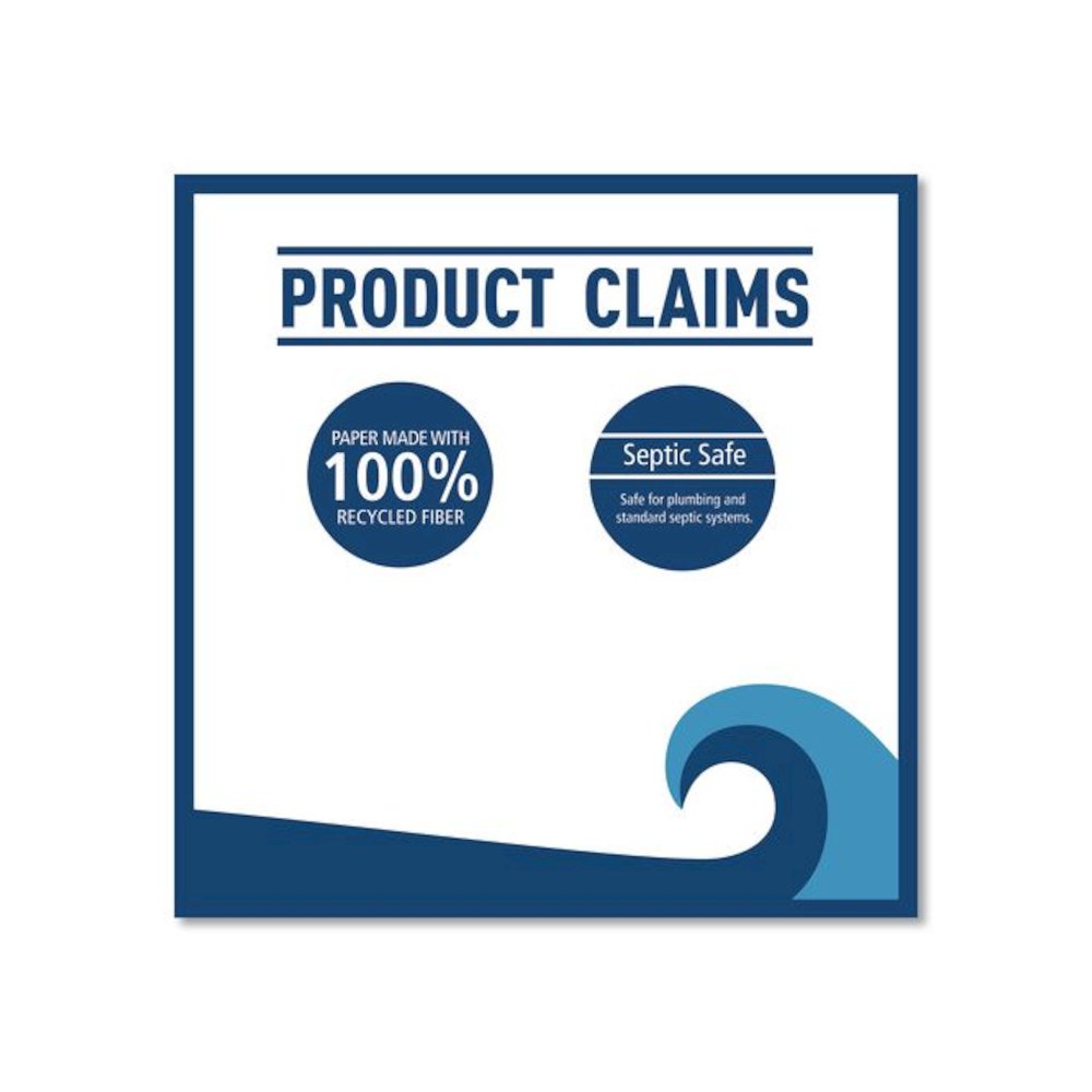 Two-Ply Toilet Tissue, Septic Safe, White, 125 ft Roll Length, 500 Sheets/Roll, 96 Rolls/Carton. Picture 8