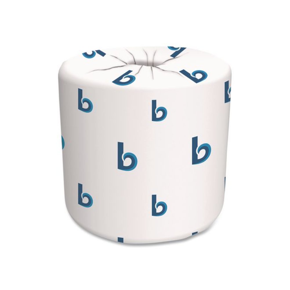 Two-Ply Toilet Tissue, Septic Safe, White, 125 ft Roll Length, 500 Sheets/Roll, 96 Rolls/Carton. Picture 2