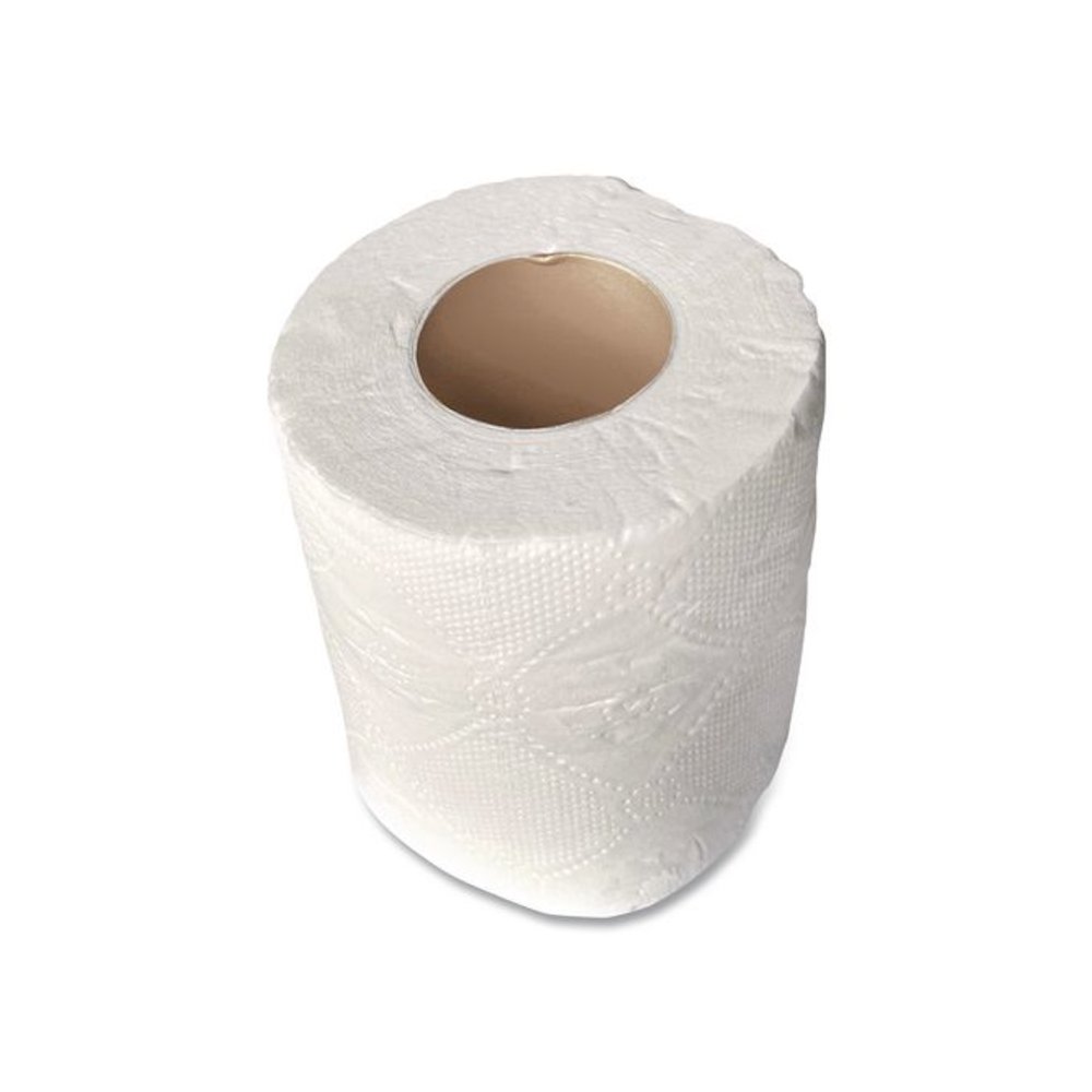 Small Roll Bath Tissue, Septic Safe, 1-Ply, White, 1,500 Sheets/Roll, 60 Rolls/Carton. Picture 6