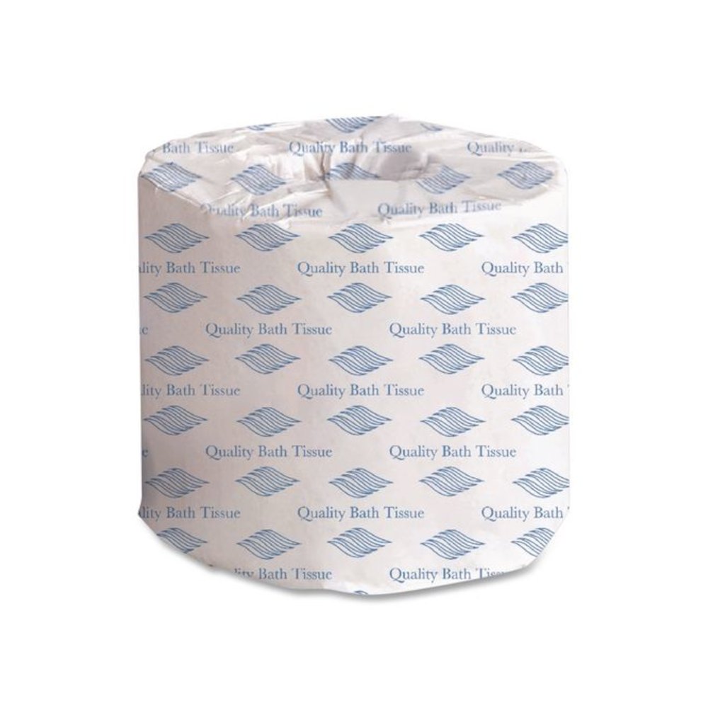 Small Roll Bath Tissue, Septic Safe, 1-Ply, White, 1,500 Sheets/Roll, 60 Rolls/Carton. Picture 4