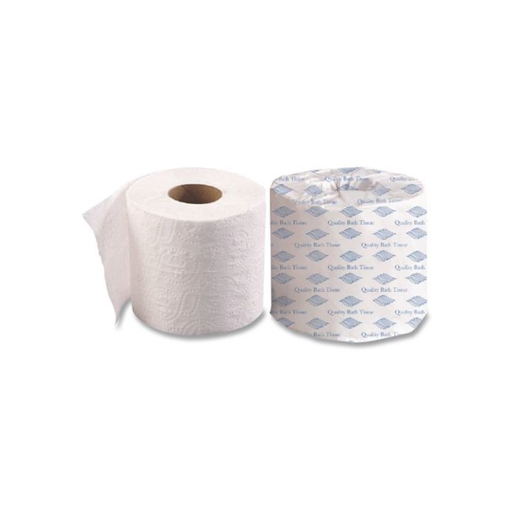 Small Roll Bath Tissue, Septic Safe, 1-Ply, White, 1,500 Sheets/Roll, 60 Rolls/Carton. Picture 7