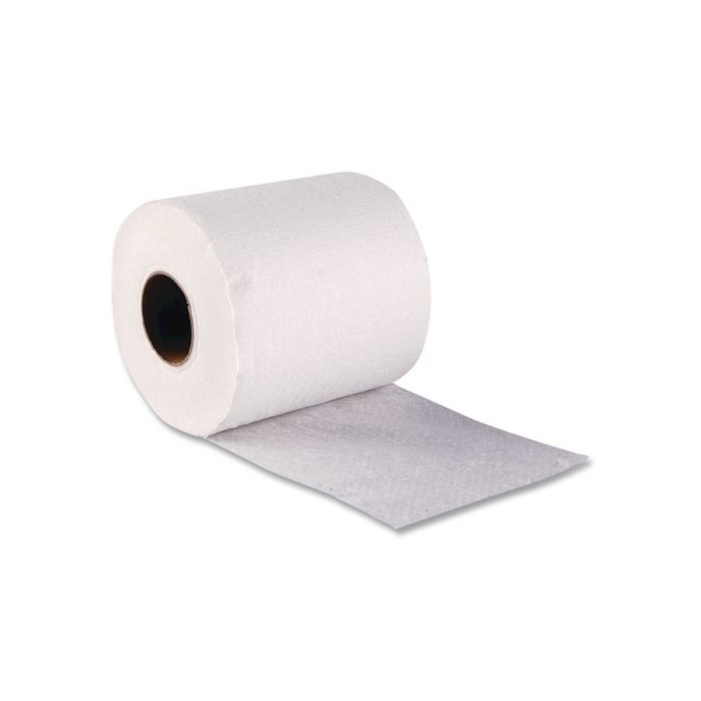 Small Roll Bath Tissue, Septic Safe, 1-Ply, White, 1,500 Sheets/Roll, 60 Rolls/Carton. Picture 2