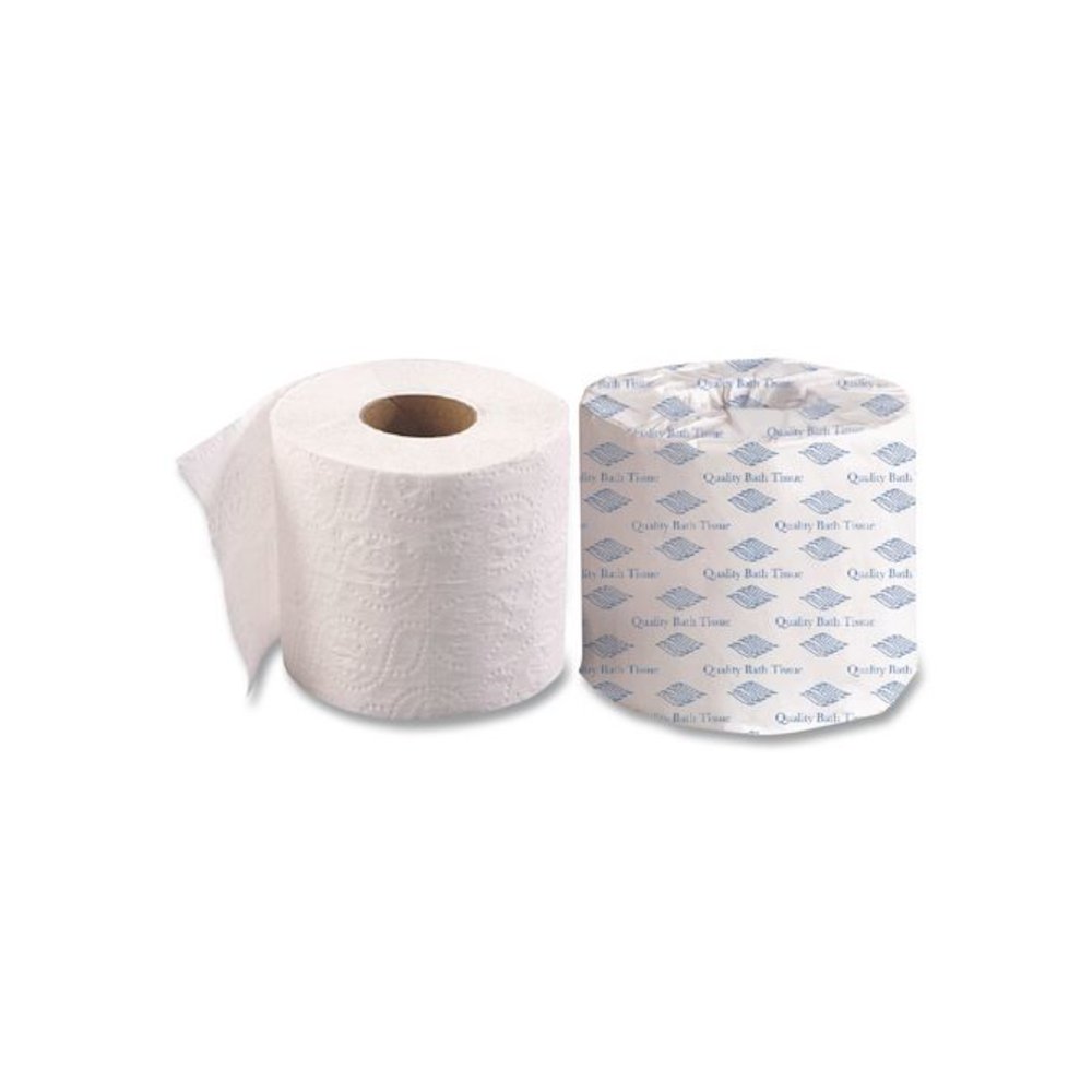 Standard Bath Tissue, 2-Ply, White, 400 Sheets/Roll, 96 Rolls/Carton. Picture 4