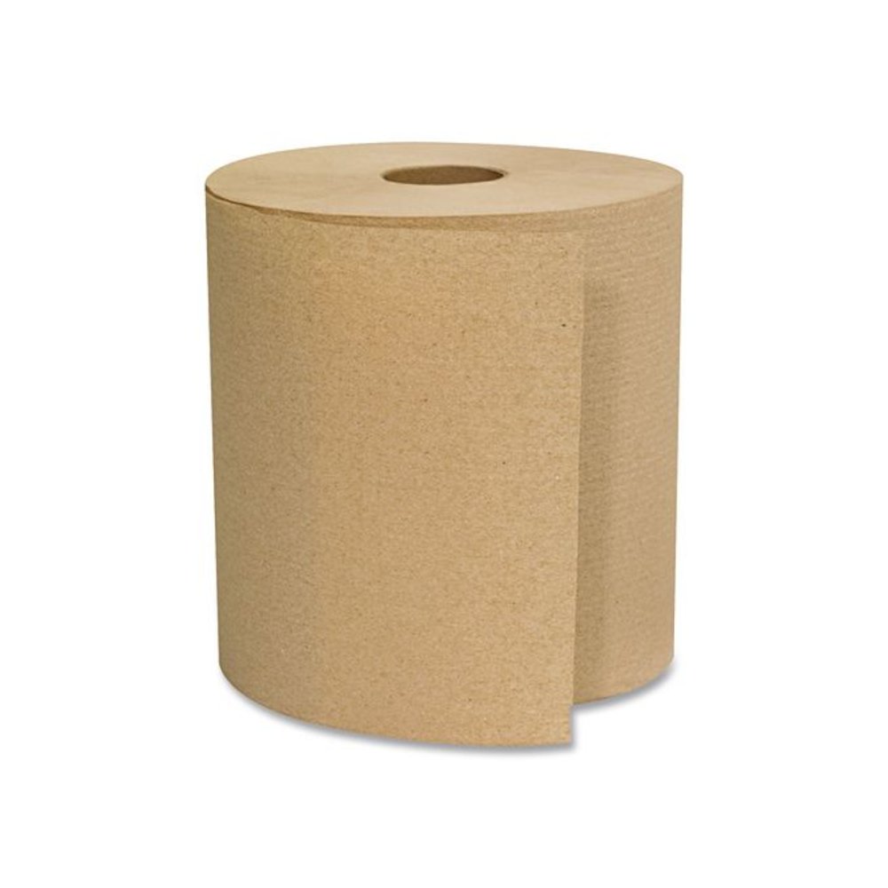 Hardwound Roll Towels, 1-Ply, 8" x 300 ft, Natural, 12 Rolls/Carton. Picture 5