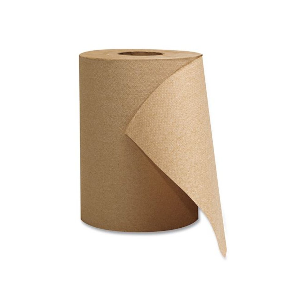 Hardwound Roll Towels, 1-Ply, 8" x 300 ft, Natural, 12 Rolls/Carton. Picture 2