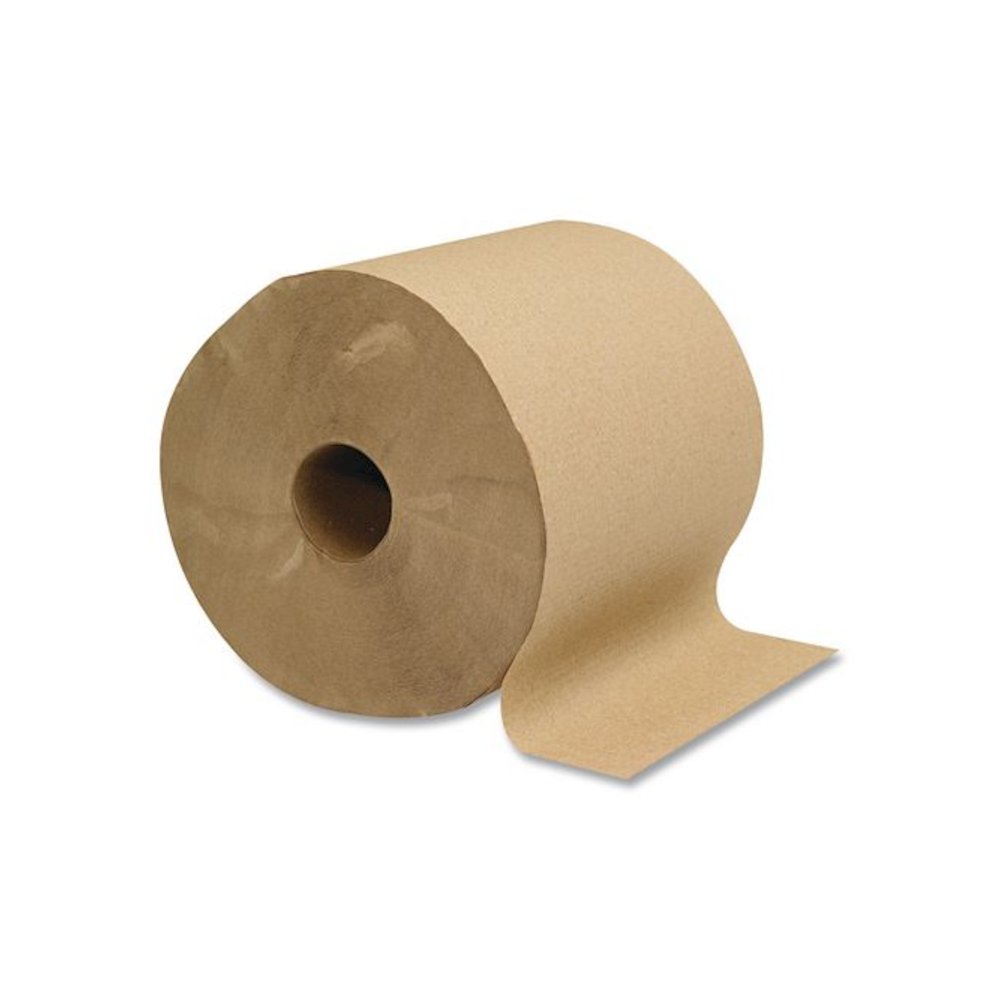 Hardwound Roll Towels, 1-Ply, 8" x 300 ft, Natural, 12 Rolls/Carton. Picture 4