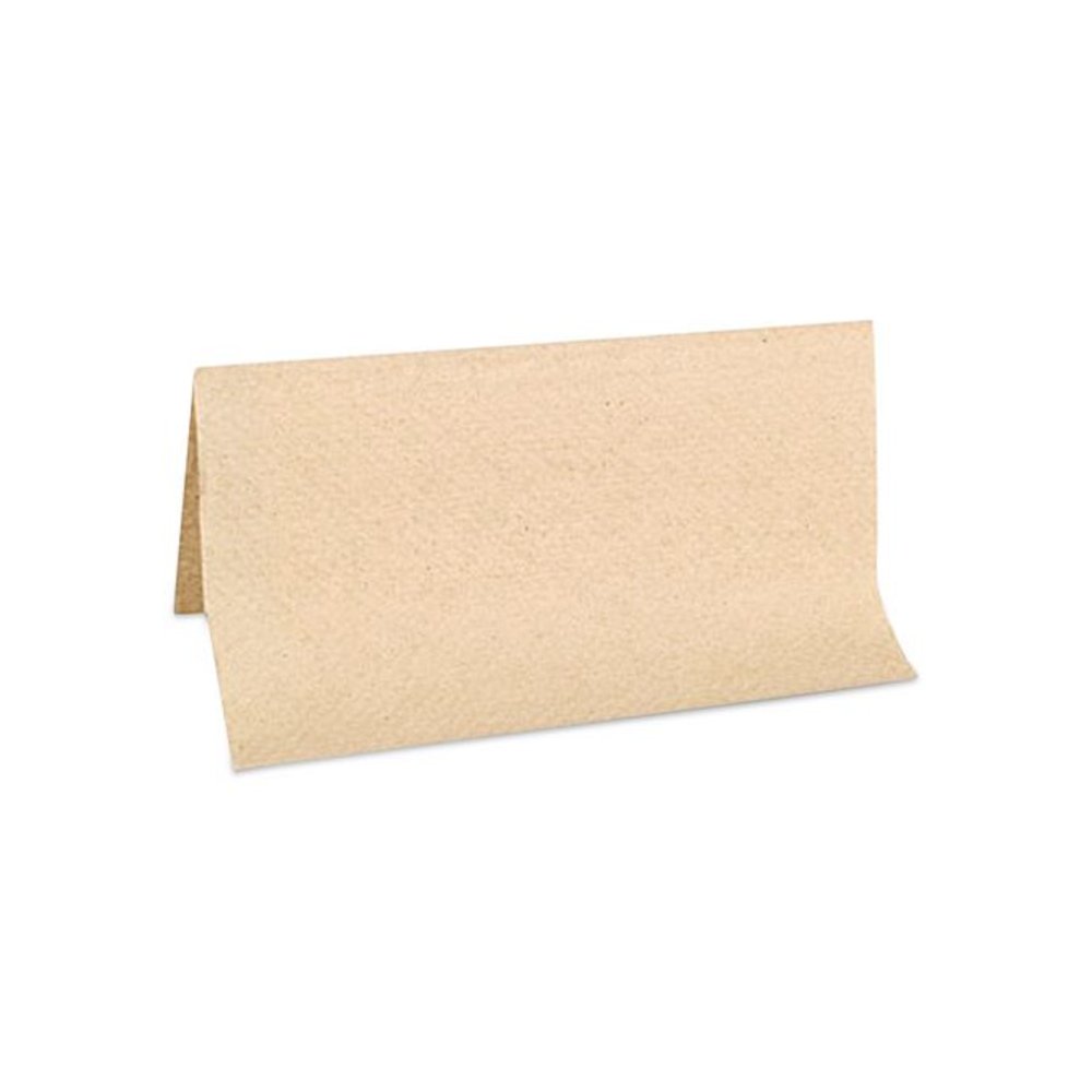 Single-Fold Paper Towels, 1-Ply, 9 x 9.25, Kraft, 334/Pack, 12 Packs/Carton. Picture 5