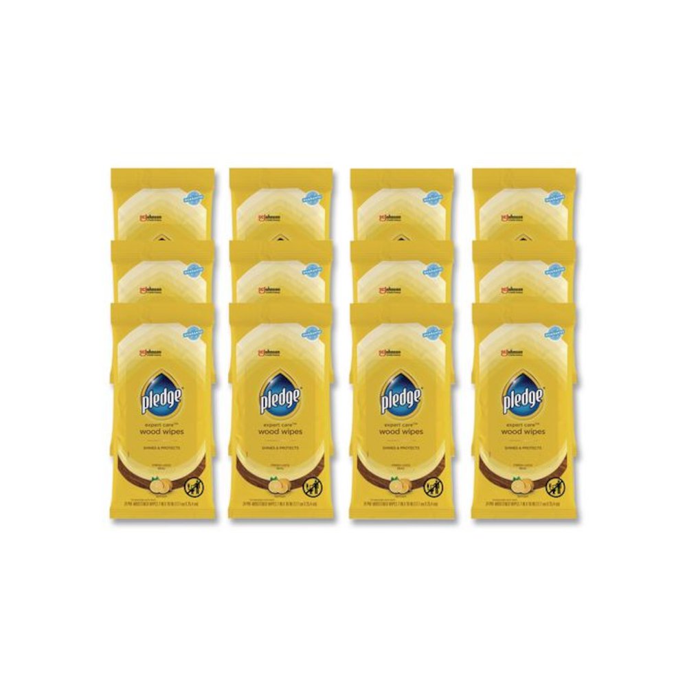 Lemon Scent Wet Wipes, Cloth, 7 x 10, White, 24/Pack, 12 Packs/Carton. Picture 1