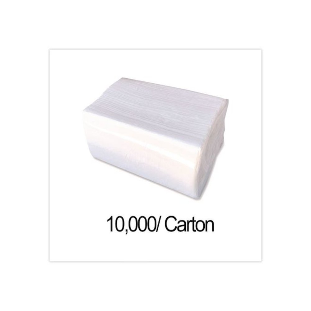 Tall-Fold Napkins, 1-Ply, 5.98 x 11.38, White, 10,000/Carton. Picture 3