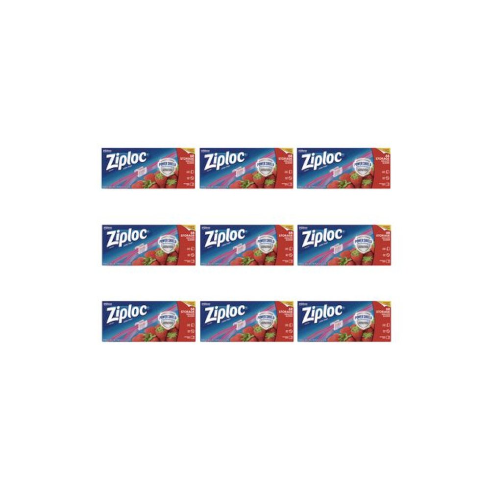 Slider Storage Bags, Gallon, 9.5" x 2.63" x 10.56", Clear, 9/Carton. Picture 1