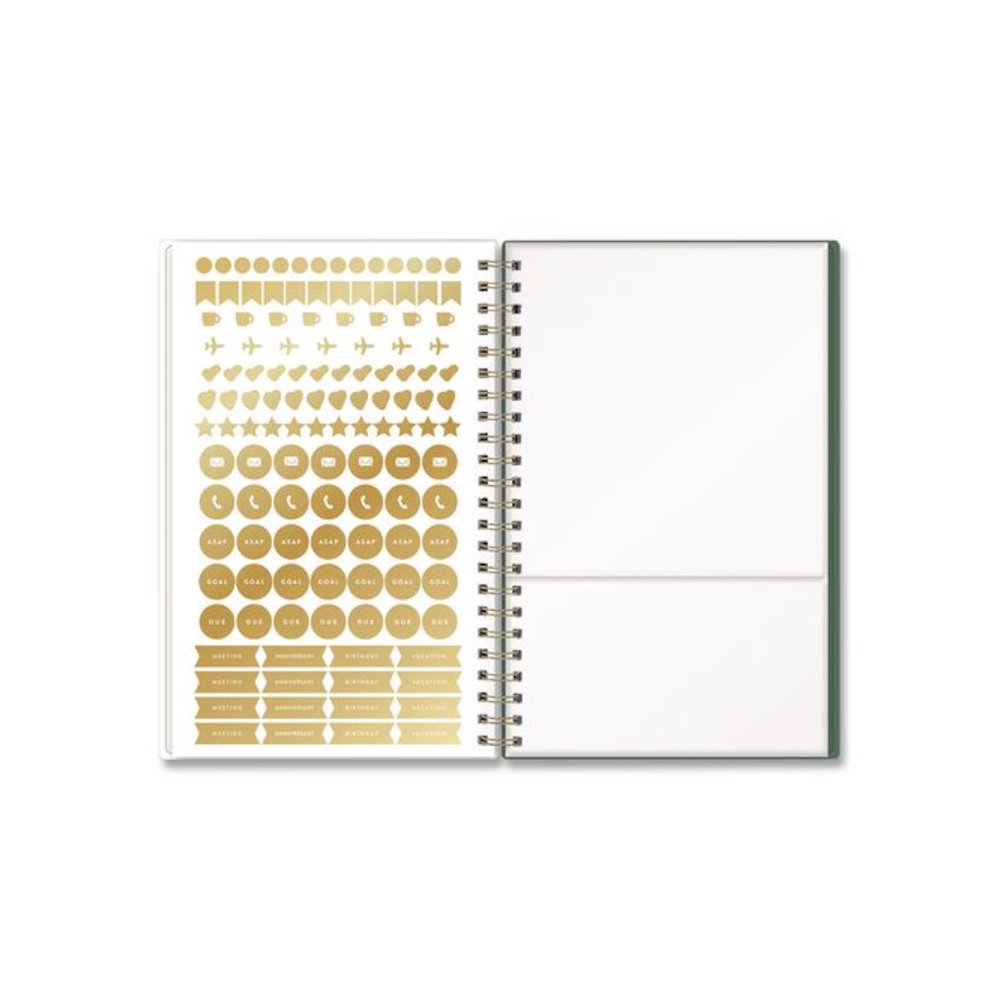 Blue Sky Bespoke Letterpress Content Notebook, Strawberry and Bee Cover, (150) 8 x 5 Sheets. Picture 4