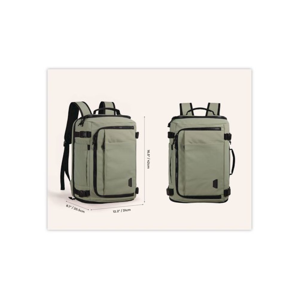 Blast Laptop Backpack, Fits Devices Up to 15.9", 12.2 x 8.1 x 16.5, Mossy. Picture 6