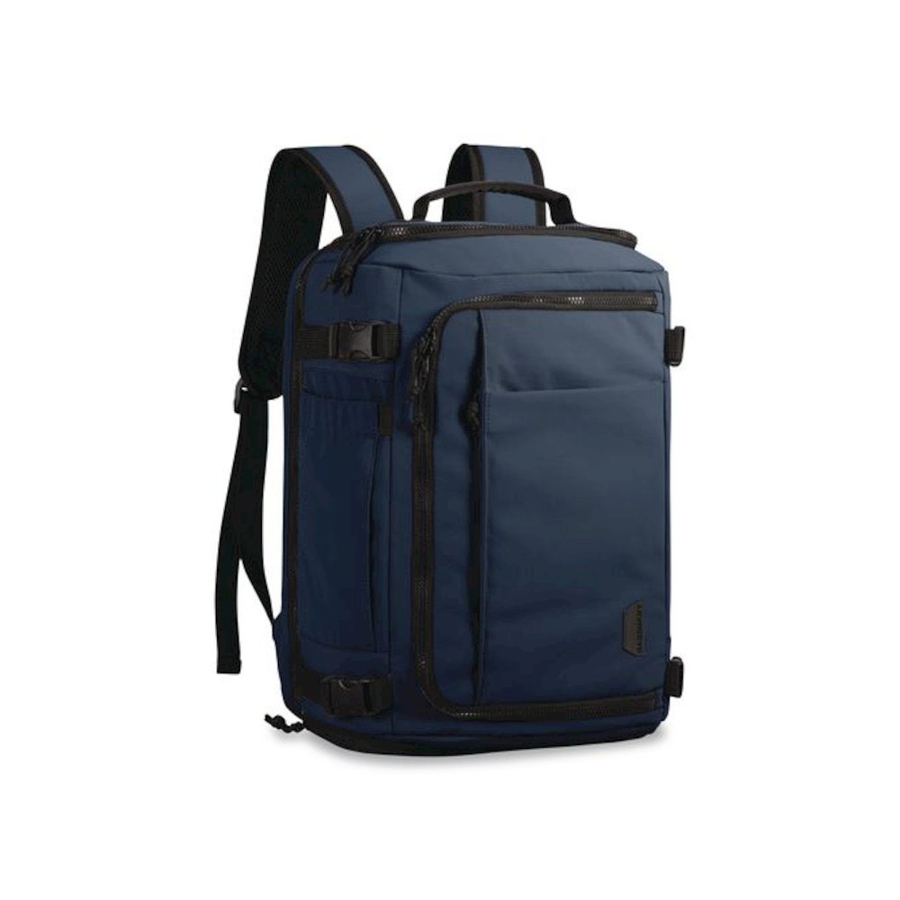 Blast Laptop Backpack, Fits Devices Up to 15.9", 12.2 x 8.1 x 16.5, Navy Blue. Picture 3