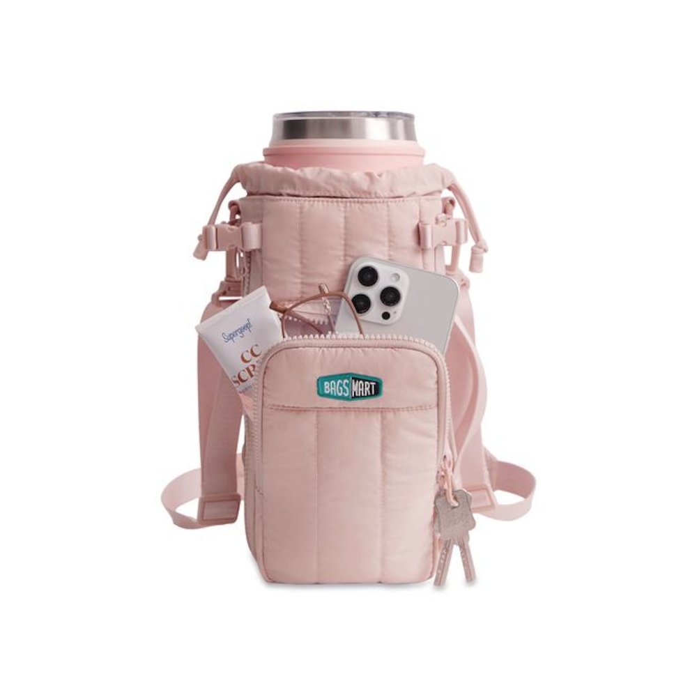 Walker Water Bottle Sling Bag, 4.3 x 4.3 x 10.3, Pink. Picture 5