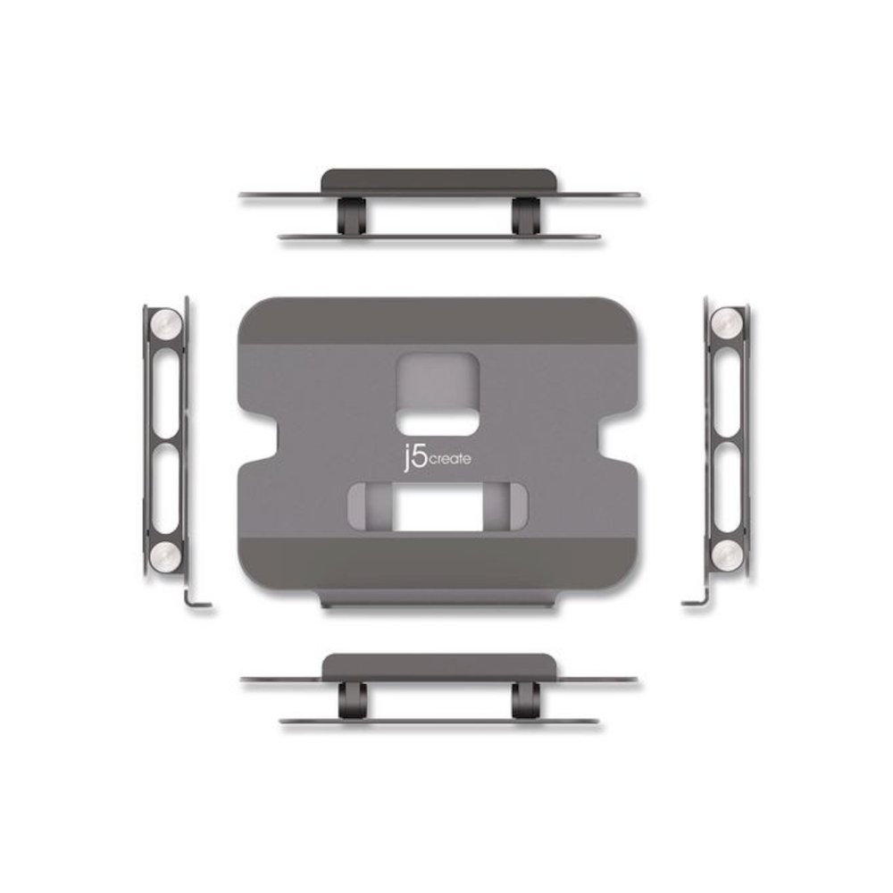 Multi-Angle Laptop Stand, Space Gray/Silver, Supports 9 lbs. Picture 3
